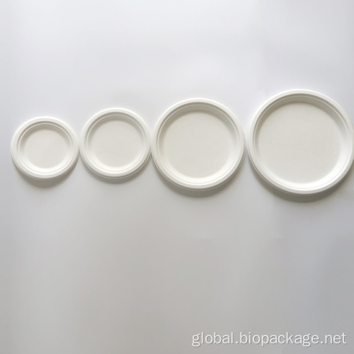 Bagasse Plates Biodegradable disposable bagasse 6 inch round plate Manufactory
